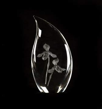 Steuben "Island Orchid"