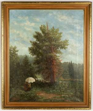 George Harwood, "Painting Along the River"