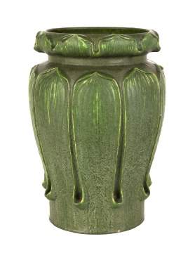 Rare Grueby Art Pottery Lamp Base