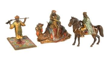 Three Austrian Cold Patinaed Bronzes
