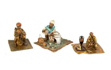 Three Austrian Cold Patinaed Bronzes