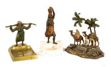 Three Austrian Cold Patinaed Bronzes