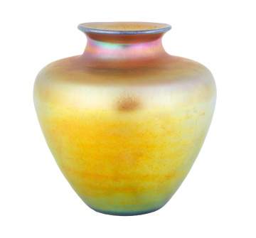 Large Steuben Gold Aurene Vase