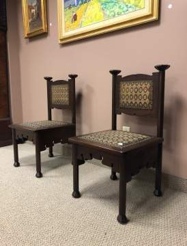 Pair of Rohlfs Mahogany Side Chairs