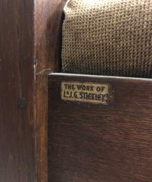 L. J. & G. Oak Even Arm Settle