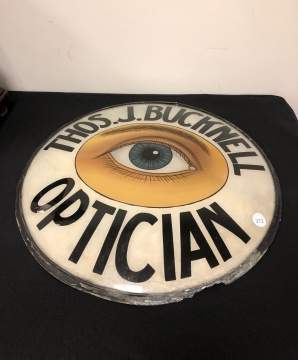 Thos. J. Bucknell Optician's Advertising Sign