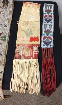 Santee Beaded Sash and Plains Pipe Bag