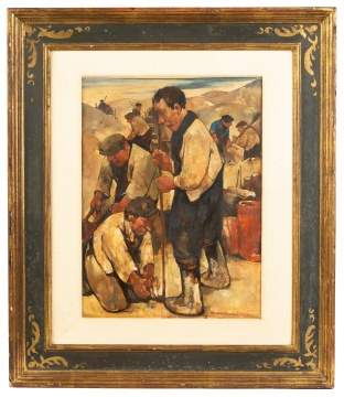 Willem Van Den Berg (Dutch, 1886 - 1970) "The Drillman"