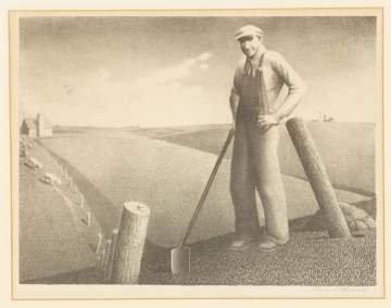 Grant Wood (American, 1891 - 1942)  "In the  Spring"