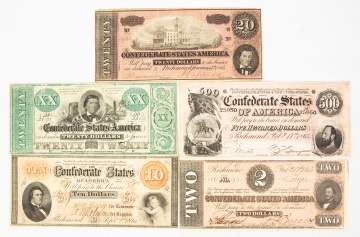 Confederate Civil War Era Currency