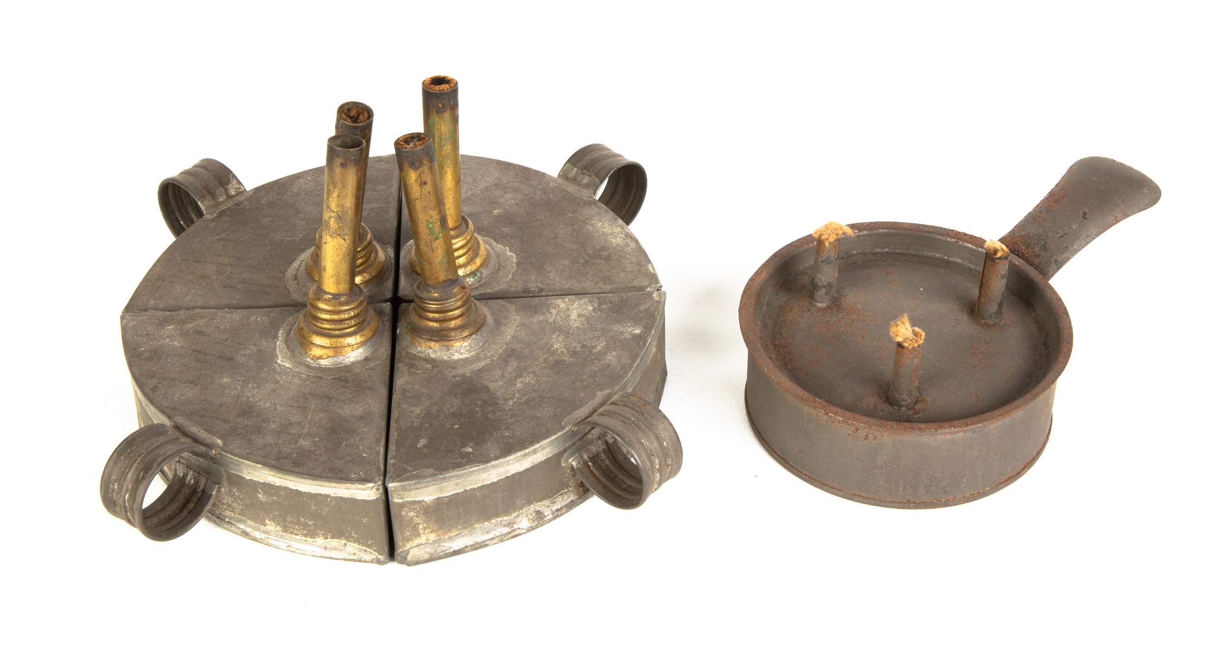 Early 19th Century Tin Lighting Devices | Cottone Auctions, image size:2500x1327