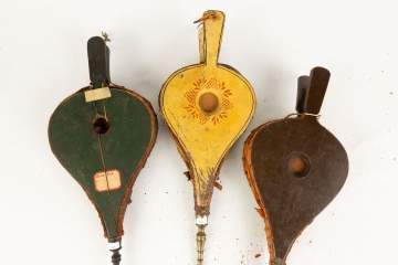 Three Painted and Stenciled 19th Century Bellows