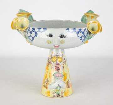 Bjørn Wiinblad (Danish, 1918-2006) Earthenware  Centerpiece