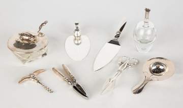 Georg Jensen Sterling Serving Pieces and Table  Articles