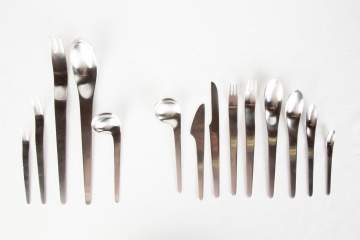 Georg Jensen Service of Twelve Stainless Steel  Flatware