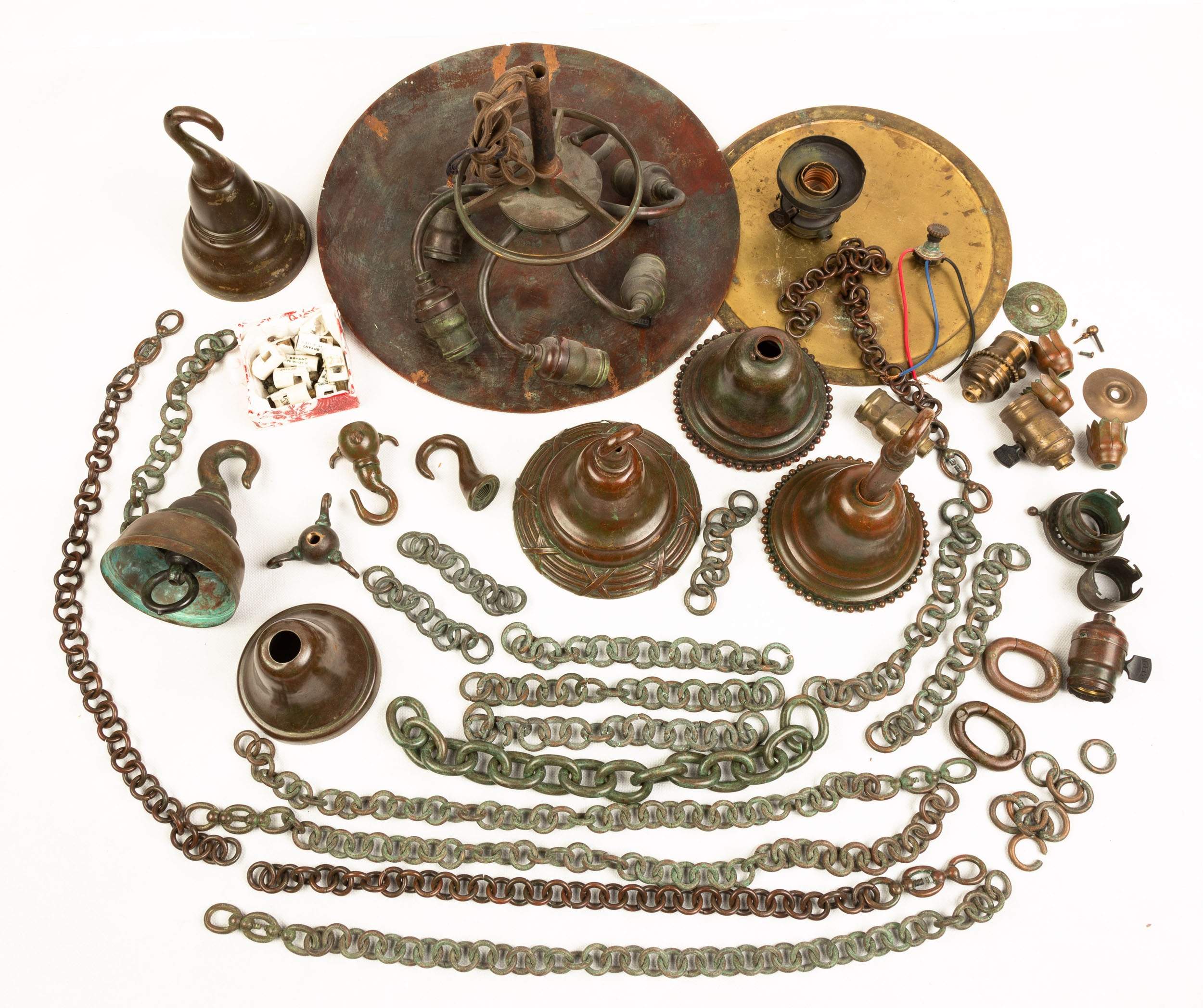 Group Tiffany Studios Bronze Lamp Parts Cottone Auctions