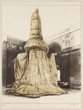 Christo (Javacheff) & Jeanne-Claude (B. 1935)  Wrapped Monument to Leonardo