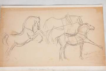 Chester Leich b.1889, Drypoint & Mahonri Young 1877-1957 Drawing