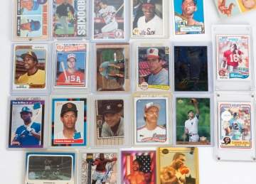 Group of Boxing, Baseball & NFL Trading Cards