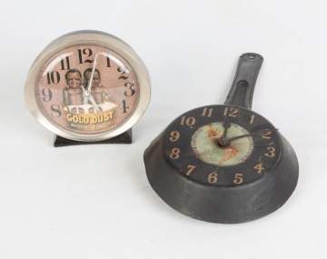 Pan American Exposition 1901, Buffalo, NY & Gold  Dust Washing Powder Clocks