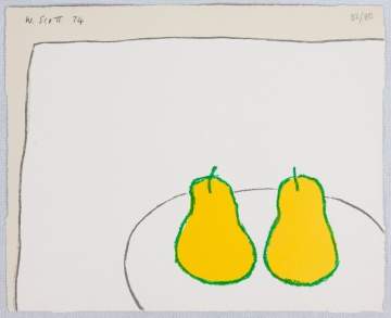 William Scott (Irish/English, 1913-1989) Lemon  Pears