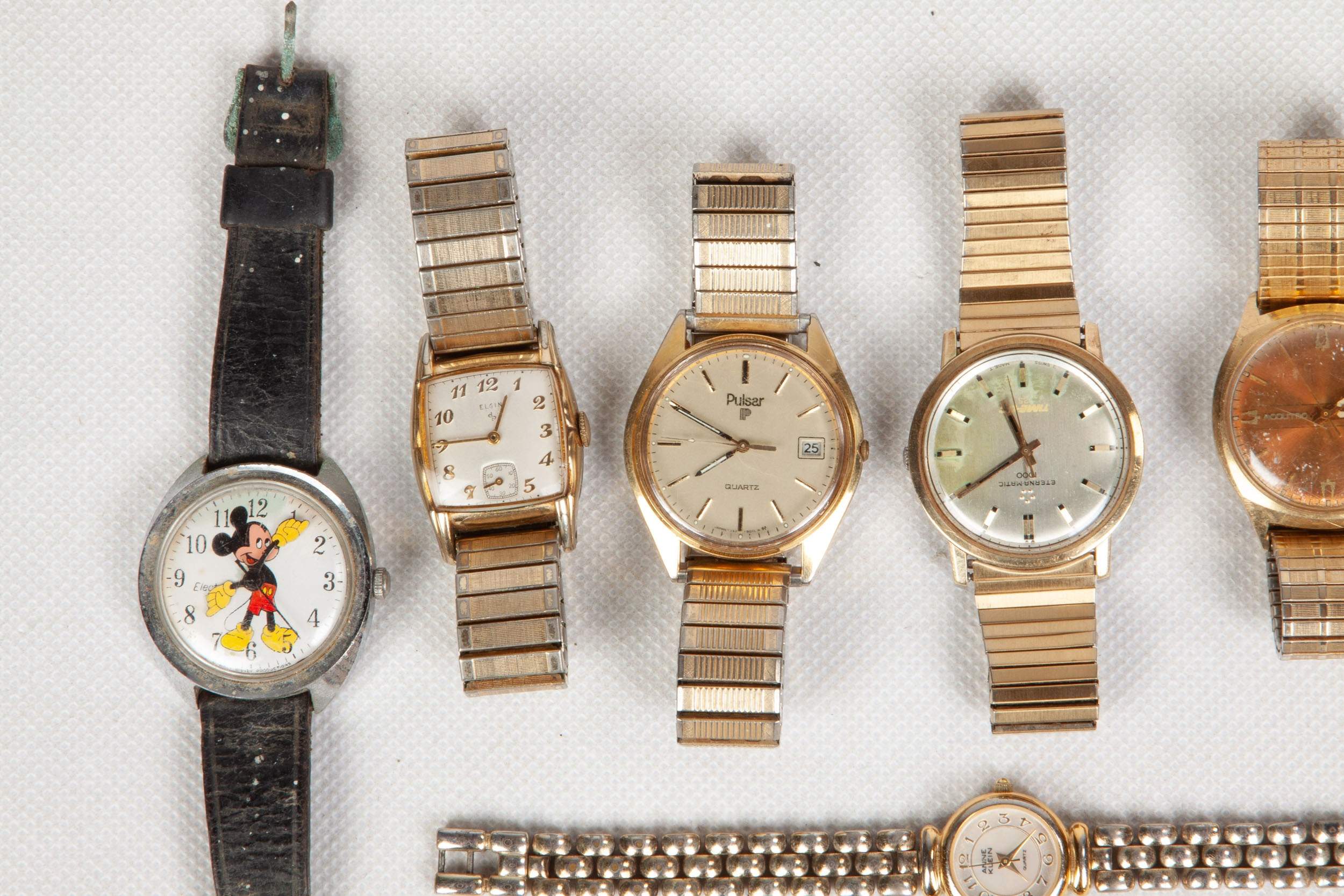 Group of Gold & Stainless Steel Watches, Silver & Gold Rings & Metal