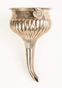 Early English Sterling Straining Funnel