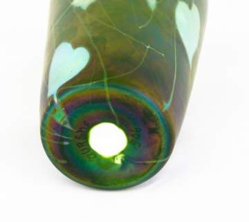 Steuben Aurene Decorated Vase