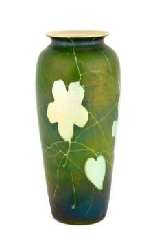 Steuben Aurene Decorated Vase