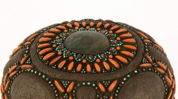 Ottoman Empire Oval Shaped Copper Box