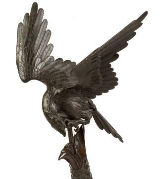 Japanese Bronze Eagle and Dragonfish
