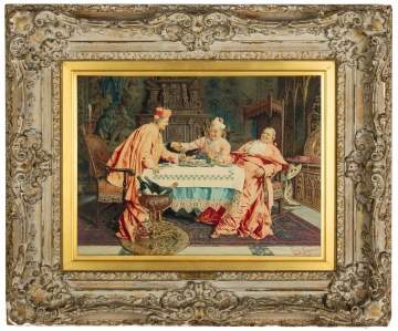 Giuseppe Signorini (Italian, 1857-1932) "The Toast of the New Year"