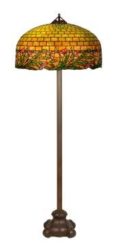 Handel Floral Leaded Floor Lamp