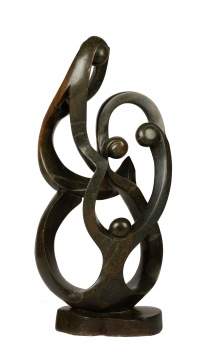 Charles Chaya  (Zimbabwe, B. 1966), "Our Loving Family"