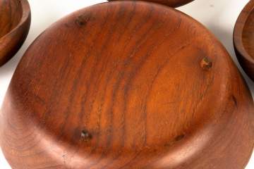 Finn Juhl and Kay Bojesen, Seven Teak Bowls