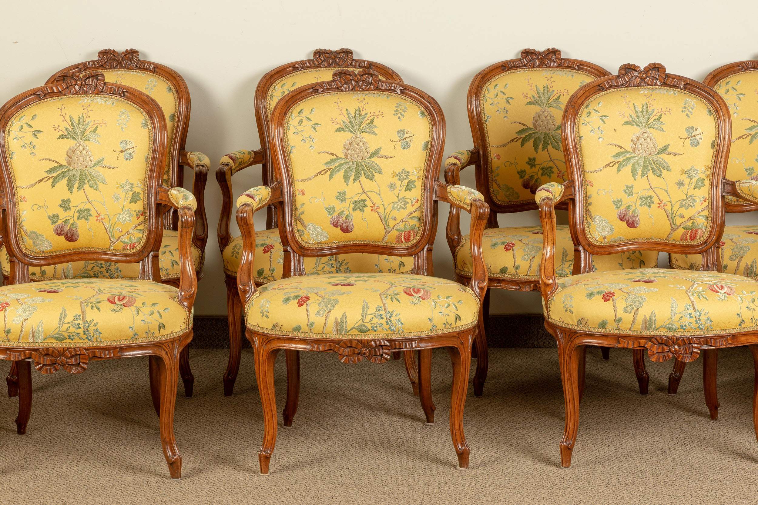 Ten French Louis XV Dining Chairs Cottone Auctions