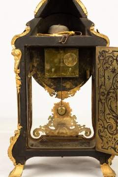French Boulle and Gilt Bronze Clock with Bracket