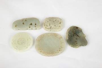 Chinese Carved Jade Pendants