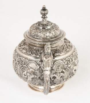 Siam Export Sterling Silver Repoussé Tea Set