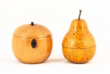 George III Tea Caddy & Pear Tea Caddy