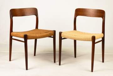 Pair J.L. Møller Side Chairs