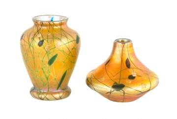 Two Steuben Cabinet Vases