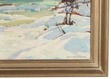 Aldro Thompson Hibbard (American, 1886-1972) "Late  Afternoon, Bondville, Vermont"