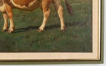 Ogden Wood (American, 1851-1912) Cow