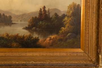 Hamilton Hamilton (American, 1847-1928) Autumn Lake Scene