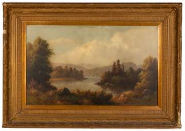 Hamilton Hamilton (American, 1847-1928) Autumn Lake Scene