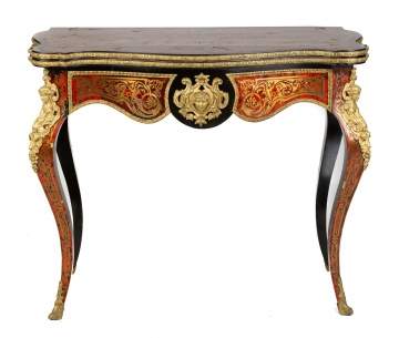 Louis XV Style Ormolu Mounted Boulle Game Table