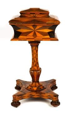 Fine English Turnbridge Ware Tea Caddy