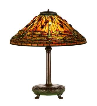 Tiffany Studios, NY Dragonfly Table Lamp