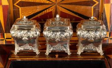 English Sterling Tea Caddies